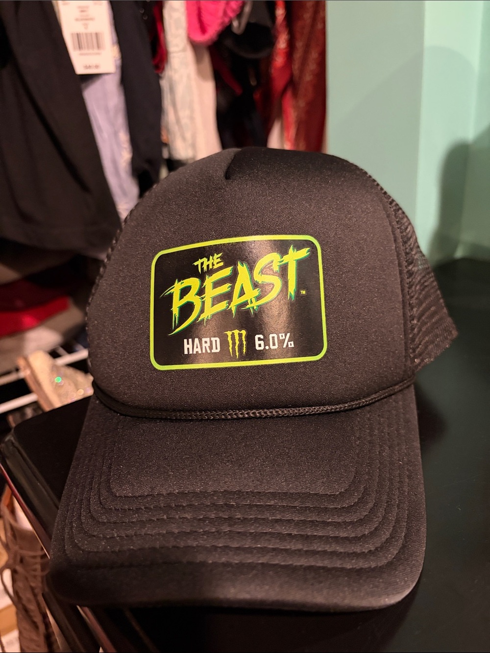 Monster Energy "The Beast" Black Trucker Cap